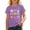 AB256 Purple, variant on Bainana Fifth Grade T Shirts For Girls Graphic Print Short Sleeve Tops Big Kids Comfortable Back To School Tees