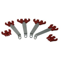 Moroso Spark Plug Wire Loom 7-9mm Red/Chrome Universal P/N 72151