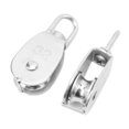 thumbnail image 4 of Heavy-Duty 3-Piece Stainless Steel M32 Swivel Pulley Set, 250kg Capacity for Camping, Hiking, and Outdoor Gear with Easy 360-Degree Rotation and Rustproof Durability, 4 of 7