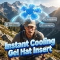 Cooling Hat Liner – Leak-Proof Ice Pad Insert For Cycling, Sports, Fishing & Hiking, Foldable PCM Cool Pack For Head And Neck