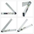 thumbnail image 5 of 16-inch 225-degree Digital Angle Level LCD Electric Protractor with Horizontal Vertical Level Bubbles Aluminum Alloy Woodworking Angle Gauge, 5 of 8