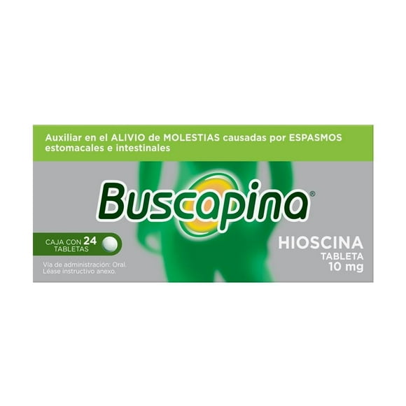 Buscapina 24 tabletas Hioscina 10 mg
