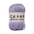 thumbnail image 2 of XiYing 5-Strand Milk Cotton Crochet Thread, 325M Length, 1Mm Thick Yarn for Knitting, Sweaters, Dolls, Crafts, 1 Ball, 2 of 6