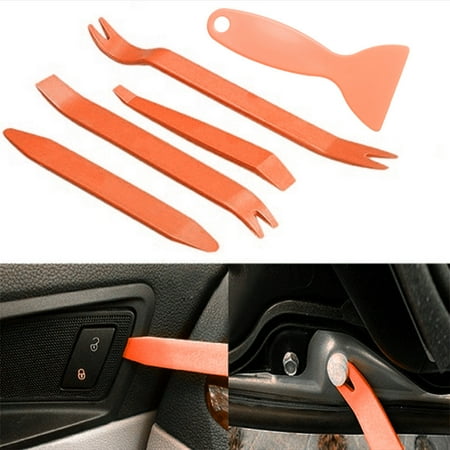 

WANYNG 5pcs Cool Auto Car Radio Door Clip Panel Trim Dash Audio Removal Installer Pry