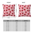 thumbnail image 2 of Yiaed Strawberry Print Pillow Covers Super Soft Decorative Square Throw Pillow Covers Case Cushion Covers for Sofa Couch Bedroom Car Decor（No pillow core）-24"x24", 2 of 7