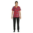 thumbnail image 2 of Scrubstar Women's Candy Cane Stitch Scrub Top, Sizes S-3X, 2 of 6