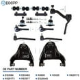 thumbnail image 2 of ECCPP Control Arm Kit for Chevy S10 Blazer for GMC Jimmy Sonoma for Isuzu Hombre for Oldsmobile Bravada Inner Outer Tie Rod Front Sway Bar Link Control Arm With Ball Joint Idler Arm Adjusting Sleeve, 2 of 7