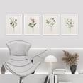 thumbnail image 2 of PixonSign 4 PCS Flowers Posters Framed Canvas Prints Forest Wildflower Wall Art Set Collage Floral Botanical Print Nature Illustrations Country/Farmhouse Rustic Cozy Zen Decor - 12"x16" White, 2 of 5