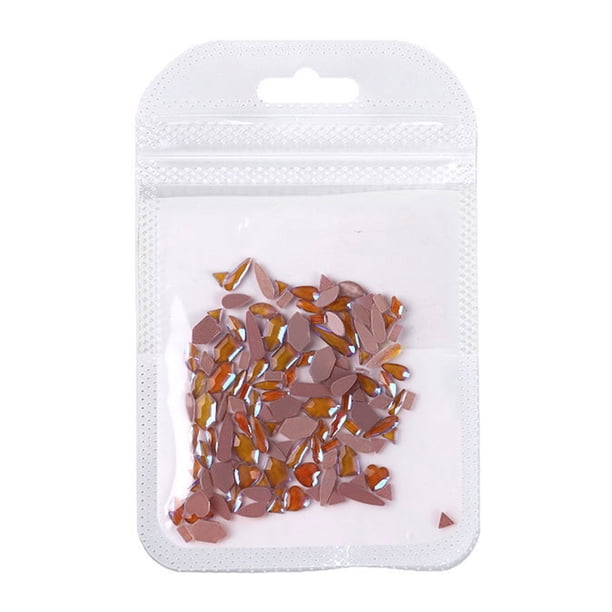 50 piezas de diamantes de imitación para uñas, cristales, piedras de vidrio con reverso plano, de CACAGOO Diamantes de uñas