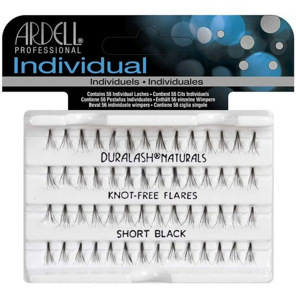 Ardell Individual Duralash Lashes Set, Short Black 56 ct (Pack of 2)