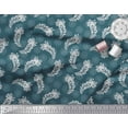 thumbnail image 3 of Soimoi polyester Crepe Fabric Floral & Peacock Feather Print Sewing Fabric Yard 42 Inch Wide, 3 of 3