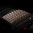 thumbnail image 4 of SNGMN Leather Car Center Console Cover Pad Auto Armrest Cover with Storage Bag Classic Elbow Pad Arm Cushion Pads Armrest Box Mat for SUV Truck Personalized Brown, 4 of 6