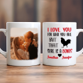 thumbnail image 2 of Custom Photo Mug - I Love You For Who You Are - Personalized Gift For, 2 of 7