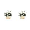 thumbnail image 2 of Billuyoard Simulación de bonsái, macetas artificiales, flores falsas, plásticos, cerámica de seda, accesorios para el hogar, plantas de tipo 6 2piezas, 2 of 6