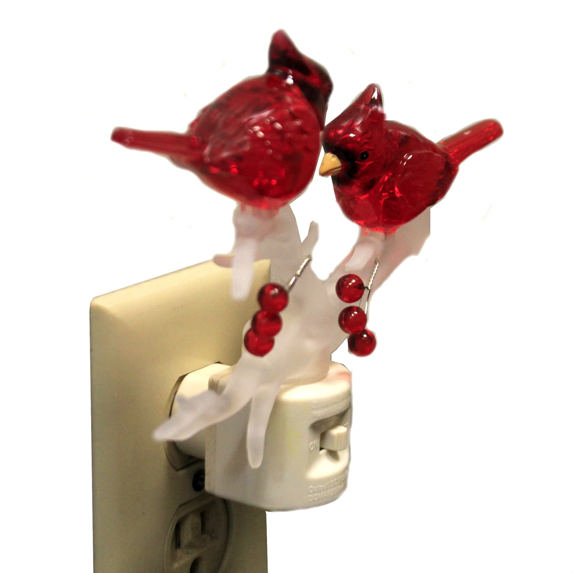 Roman Cardinals on Branch LED Night Light