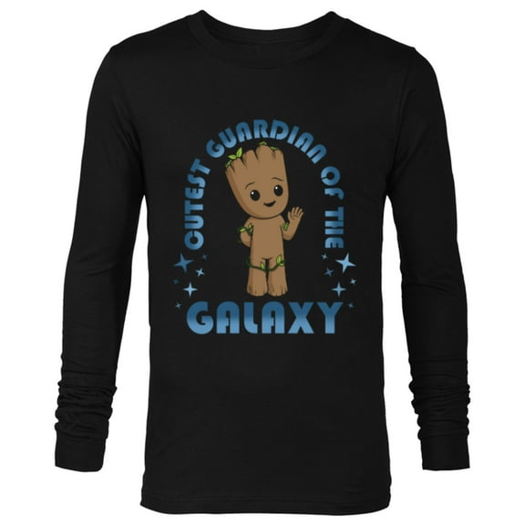 Marvel Studios I Am Groot Cutest Guardians of the Galaxy - Long Sleeve T-Shirt for Men - Customized-Black