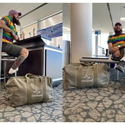WHITEDUCK HOPLITE Parachute Duffel Bag, Canvas Cargo Bag with Snap-Closure for Outdoor, Travel, Heavy Duty Foldable Extra Large Multipurpose use (Olive, Standard 24 x 15 x 13)