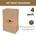 thumbnail image 4 of Native Fab 4 Pack Hemstitch Cloth Napkins 100% Cotton Reusable Party Table - 18"x18" - Beige, 4 of 6