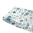 thumbnail image 5 of Watercolor Crane Flowers Changing Pad Cover for Baby Girl Boy Bird Blue Floral Leaves Diaper Change Table Sheets Animals Soft Stretchy Fitted Changing Pad Mat Sheets 32"x16", 5 of 6