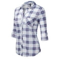 thumbnail image 2 of JJ Perfection Womens Long Sleeve Soft Button Down Shirt (Female Plus Size Available), 2 of 3