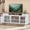 White, variant on Uforic Farmhouse TV Stand for 75/80 Inch TV, Rustic Entertainment Center with Power Outlet, Storage Drawers, TV Console for Living Room, Black