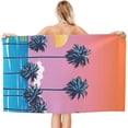 thumbnail image 2 of Palm Trees Large Beach Towel - Plush Thick Cotton Pool Towel, Adult Beach Towels, 2 of 17