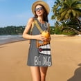 thumbnail image 3 of Easygdp I Like Big Digger para Vestido Transpirable de Mujer, Vestido Suelto de Manga Corta con Pliegues y Bolsillos para el Verano, 3 of 7