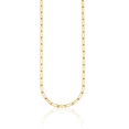 thumbnail image 2 of 18K Solid Yellow Gold 5mm Paperclip Cable Rolo Link Chain Belcher Necklace, 2 of 7