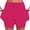 Hot Pink, variant on Tennis Skirts for Women Solid Color Slim High Waisted Yoga Culottes Fashion Tight Joggers with Pocket Pink,XXL