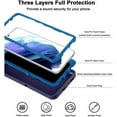 thumbnail image 3 of Entronix Funda Resistente para Galaxy S23, Triple Capa, Resistente a Golpes y Anticaídas, Color Azul, 3 of 5