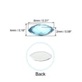 thumbnail image 2 of Uxcell 10x5mm Acrylic Flat Back Navette Horse Eye Crystal Gems, Blue 300Pcs, 2 of 6