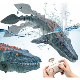 Fridja Movable Dinosaur Shooting Toys, Tyrannosaurus Target with Water Mist  Spray and Pterosaur Air Pump Foam Blaster for Kids 3 4 5 6 7+ Years