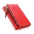 thumbnail image 5 of Students Short Solid Color Tri-fold Coin Purse Large Capacity Design For Outdoor, 5 of 5