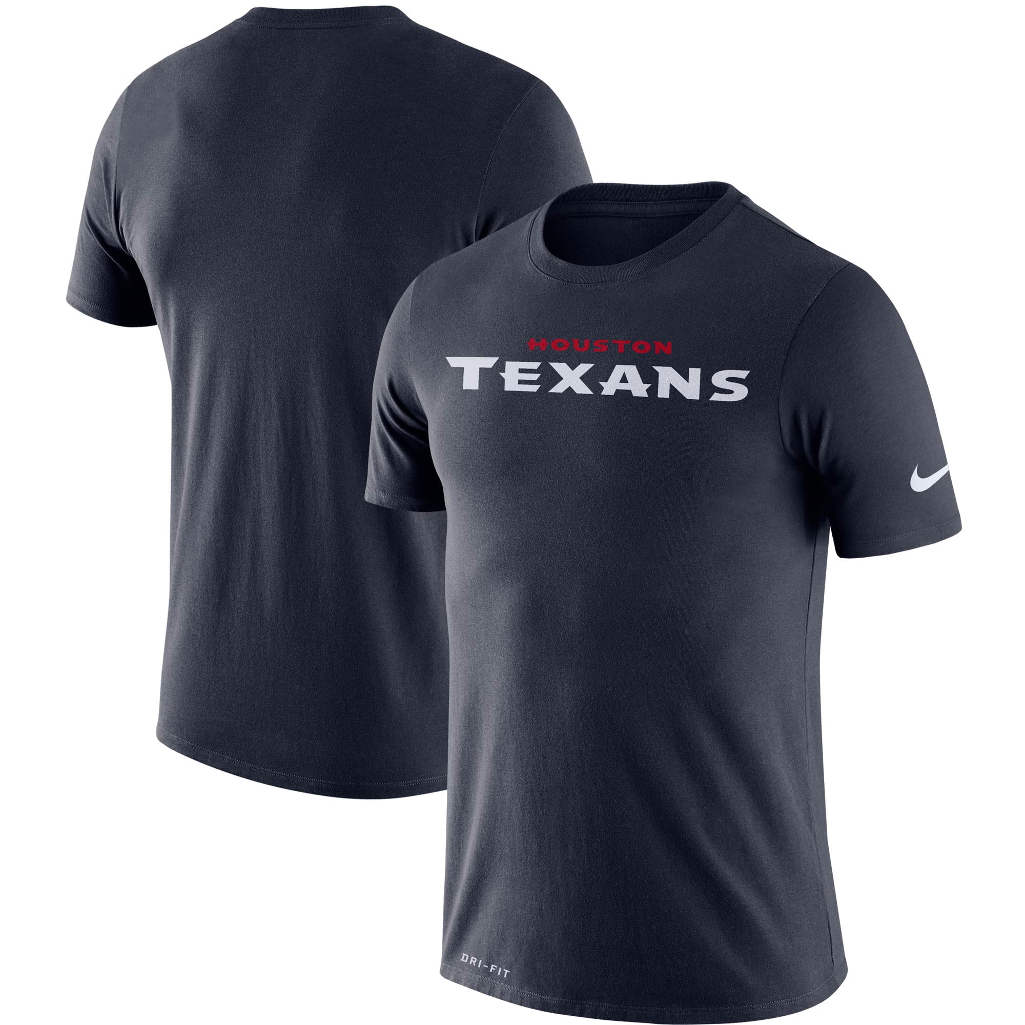 Houston Texans Nike Fan Gear Essential Wordmark Performance T-Shirt ...