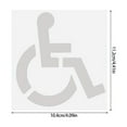 thumbnail image 5 of Folding Handicapped Parking Stencils Silicone Flexible Garage Marker Handicap Parking Stencil Marker Symbol Template, 5 of 7