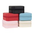 thumbnail image 3 of Lishi Layered Jewelry Storage Box, Red Jewelry Display Case, 3 of 5