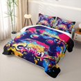 thumbnail image 3 of Erosebridal Gamer Twin Quilt Set For Kids Boys,Watercolor Teens Gamepad Twin Coverlet Set For Console Gaming Lover,2pcs, 3 of 7
