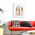 thumbnail image 4 of Sikiie Christmas Gnomes In Leopard Print Canvas Decorative Hanging Painting, Anti-shrinkage Hanging Frame, Suitable for Home, Office Wall Decorations, 4 of 6