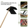 thumbnail image 3 of OULII 2Pcs Flute Cleaning Tools Kit Maple Wood Cloth Rod Set for Musicians Maintenance 15x14.5in 0.8x0.8x14.2in, 3 of 8