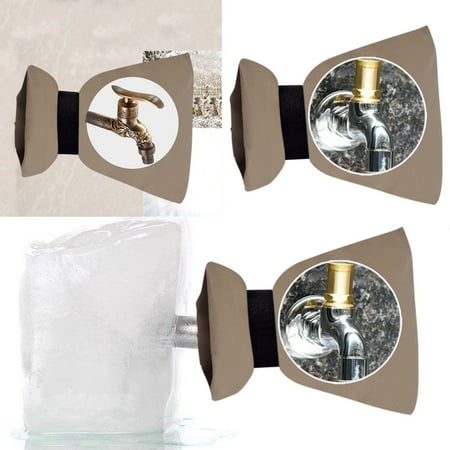 

2pcs Faucet Protective Cover Winter Outdoor Water Outlet Water Insulation Antifreeze Cover