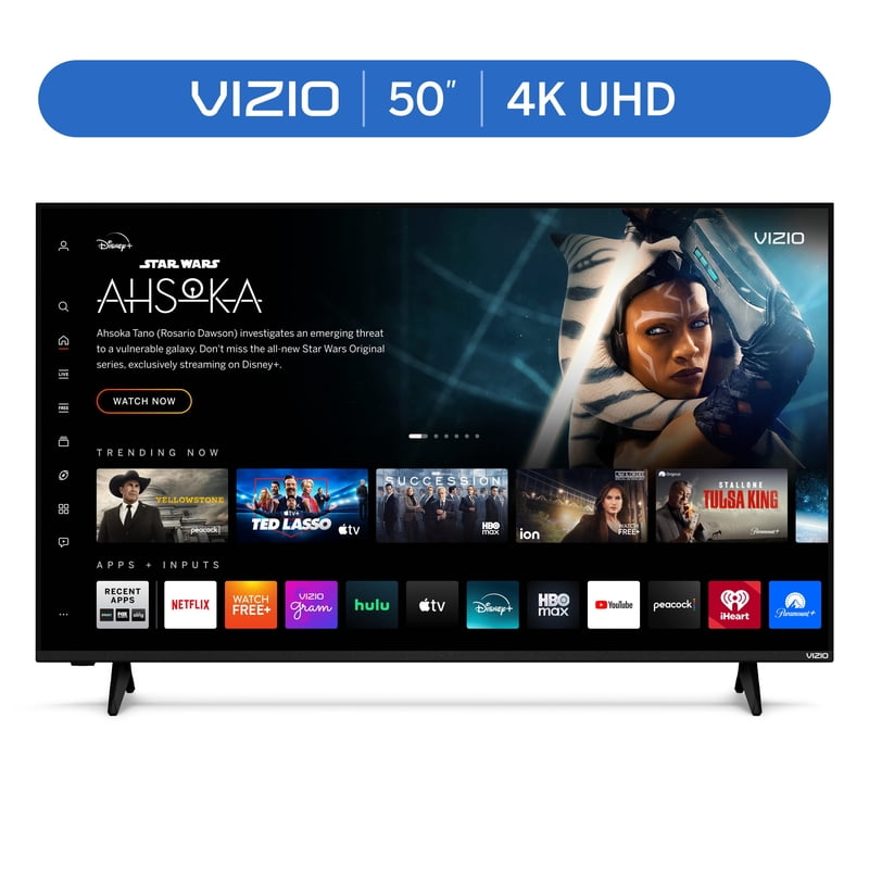 VIZIO 50" V-Series Smart 4K UHD LED TV, Built-in Apps, V505-J09 front and back view