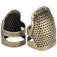 thumbnail image 1 of Dedal de punta de dedo, 2 piezas de dedales de metal Dedales de costura Integración perfecta, 1 of 14