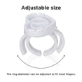 thumbnail image 2 of Glue Rings for Eyelash Extensions,100 Pcs Blooming Cups with Partition,Lash Extension Glue Holder, Heart Shape Disposable Glue Cups for Volume Fanning Blossom, 2 of 5