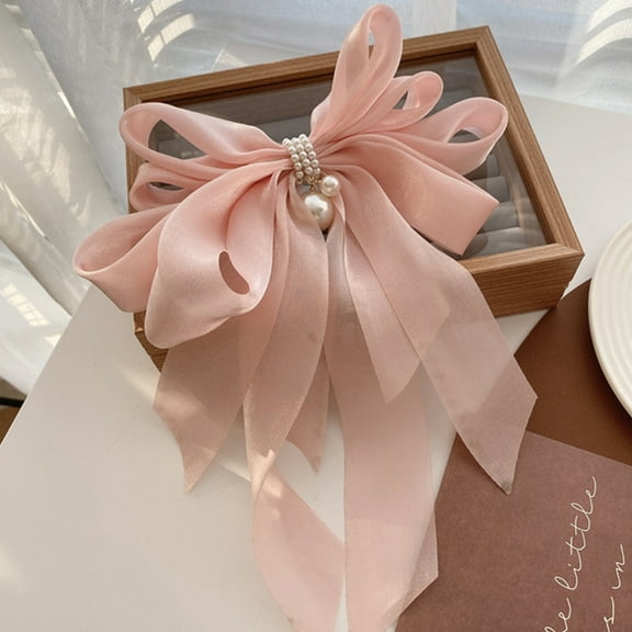 LULULION Women Hair Bows Clip 2Pcs 9.3X7.9In Bow Shape Elegant For Girls Everyday Use