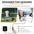 thumbnail image 3 of Nice C Heated Camping Chair, Heated Chair, Beach Chair, Folding Chair, 20000mAh Power Bank Extra Wide&Thick Padding, Heavy Duty with Cooler, Armrest, Carry Bag, Cupholder & Side Pockets (Set of 2), 3 of 6
