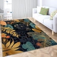 thumbnail image 4 of Area Rug 3x5 ft Brown Vintage World Map Living Room Non-Slip Rug, 3D Print Floor Carpet, Soft Large Area Rugs for Bedroom Dining Room Kitchen, Washable Low-Pile Rug, 4 of 7