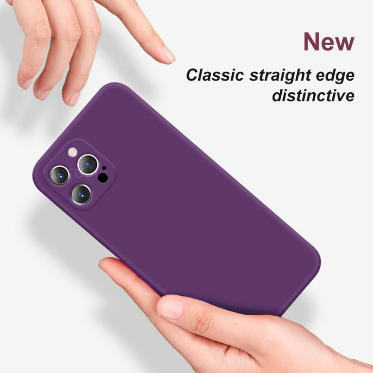 Square Edge Case For iPhone 14 Pro Max 13 12 11 XS XR Liquid Silicone Soft  Cover