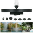 thumbnail image 1 of 3.8W Large Diameter 190MM Water Pump Solar Fountain with Night Colorful Breathing Light 6 Nozzles Garden Scenery 2200mAh Battery, 1 of 8