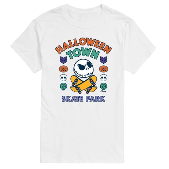 The Nightmare Before Christmas - Halloween Town Skate Park - Men's Short Sleeve Graphic T-Shirt