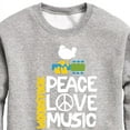 thumbnail image 3 of Woodstock - Peace, Love, Music - Toddler & Youth Crewneck Fleece Sweatshirt, 3 of 5